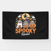 Spooky Halloween Witch Funny Horror Sloths Essenti Spandoek (Horizontaal)