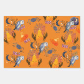 Spooky Halloween Witch Pattern Wrapping Inpakpapier Vel (Voorkant 2)