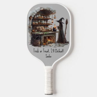 Spooky Halloween Witch Potions Apothecary Pickleball Paddle