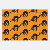 Spooky-Halloween Wrapping Paper Flat Sheet-3 sets (Voorkant 2)