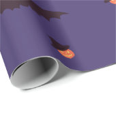 Spooky Halloween Wrapping Paper - Pompoen & Vleerm Cadeaupapier (Rol Hoek)