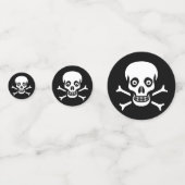 Spooky Hallowen Black Widow Spider, Skull & Botten Confetti (Achterkanten)