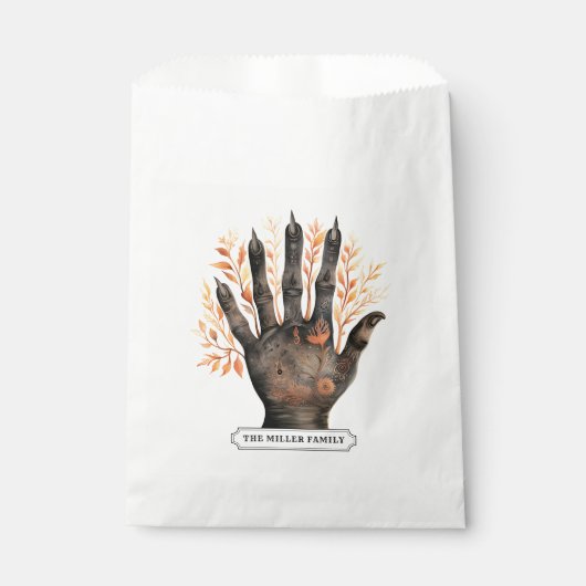 Spooky Hand Favor Bag Bedankzakje (Voorkant)