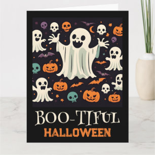 Spooky Happy Ghost Boo-tiful Halloween Kaart