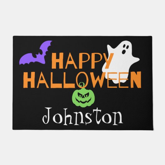 Spooky Happy Halloween Deurmat (Voorkant)