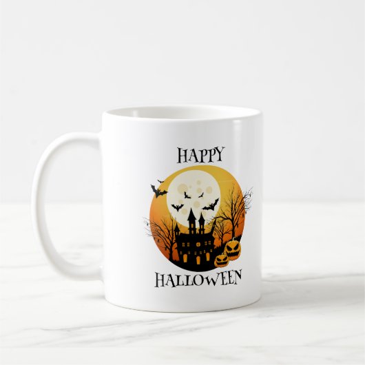 Spooky Happy Halloween Koffiemok (Links)