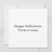 Spooky Happy Halloween Pumpkin Art Kaart (Achterkant)