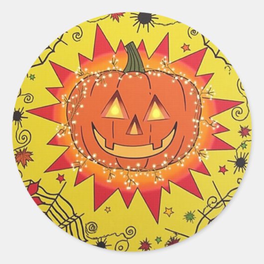 Spooky Happy Halloween Sticker (Voorkant)