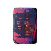 Spooky Haunted House bij Dusk Design Badmat (Voorkant Verticaal)