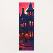 Spooky Haunted House bij Dusk Design Yogamat (Voorkant)
