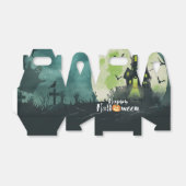 Spooky Haunted House Costume Night Sky Halloween Bedankdoosjes (Uitgevouwen)