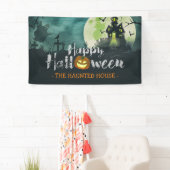 Spooky Haunted House Costume Night Sky Halloween Spandoek (Insitu)