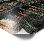 Spooky Haunted House Foto Afdruk (Hoek)