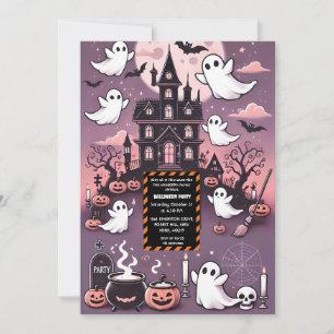 Spooky Haunted House Halloween Custom Ghost Theme Kaart