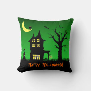 Spooky Haunted House Halloween Decorative Kussen
