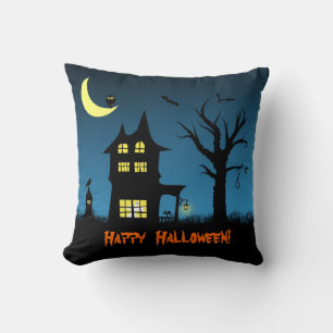 Spooky Haunted House Halloween Decorative Kussen