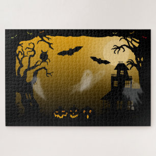Spooky Haunted House Halloween Legpuzzel