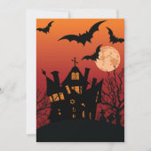 Spooky Haunted House Halloween Night Kaart (Voorkant)