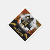 Spooky Haunted House Halloween Party Servet (Hoek)