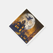 Spooky Haunted House Halloween Servet (Hoek)