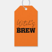 Spooky Haunted House & Witch Silhouette | Cadeaulabel (Voorkant)