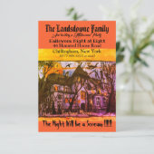 Spooky Haunted Mansion Halloween Tekst (Staand voorkant)