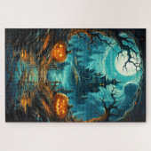 Spooky Haunted Mansion | Happy Halloween Legpuzzel (Horizontaal)