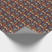 Spooky Havanese hond Halloween heks en pompoen Cadeaupapier (Hoek)