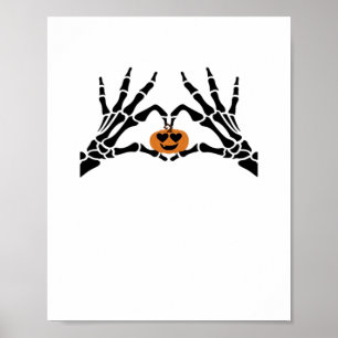 Spooky Heart Hands Classic Poster