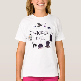 Spooky heks Halloween Kind Verjaardagsfeest T-shirt