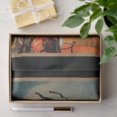 Spooky  heks met zwarte kat en duivels tissuepapier (Geschenk)