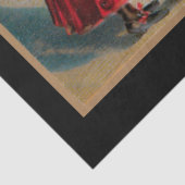 Spooky  heks met zwarte kat en duivels tissuepapier (Detail)