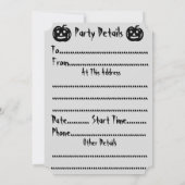 Spooky heks op vliegende bezemsteel leuk feestje u kaart (Achterkant)