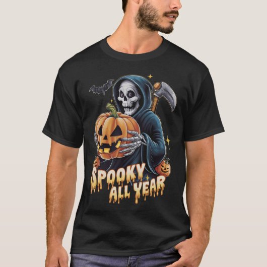 Spooky het hele jaar t-shirt (Voorkant)