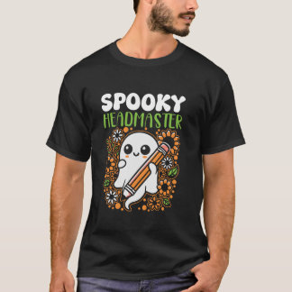 Spooky hoofdmeester groovy hoofdmeester Halloween  T-shirt