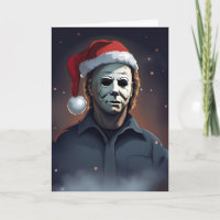 Spooky Horror Film Xmas Kaart