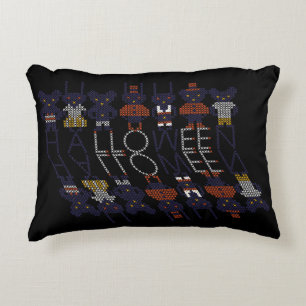 Spooky Horror Stick Cross Halloween Monsters Accent Kussen