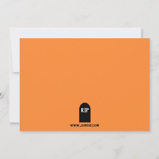 Spooky house halloween costuum party-uitnodiging kaart