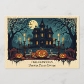 Spooky House Halloween Dinner Party Invitation (Devant)