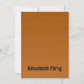 Spooky House Halloween Verjaardag Uitnodiging (Achterkant)