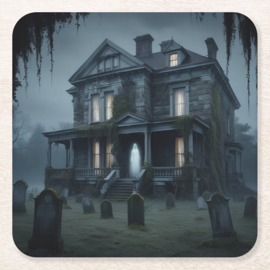 Spooky House met Ghost Onderzetter (Voorkant)