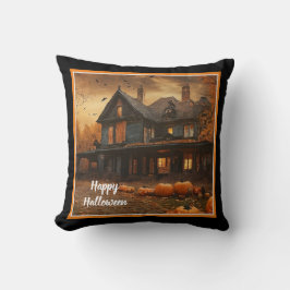 Spooky House Pompoen Halloween Collectie Kussen