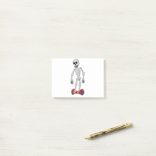 Spooky Hover Bones Post-it® Notes (Op bureau)