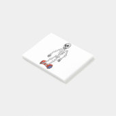 Spooky Hover Bones Post-it® Notes (Schuin)