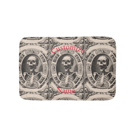 Spooky Human Skull Thunder_Cove Badmat (Voorkant)