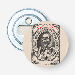 Spooky Human Skull Thunder_Cove Button Flesopener