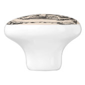 Spooky Human Skull Thunder_Cove Keramische Knop (Zijkant)