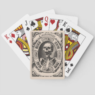 Spooky Human Skull Thunder_Cove Pokerkaarten