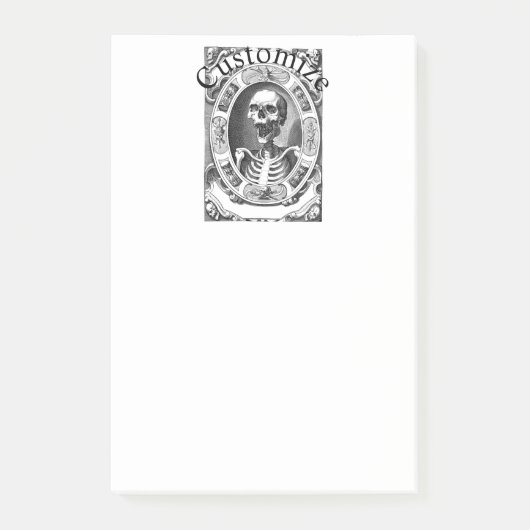 Spooky Human Skull Thunder_Cove Post-it® Notes (Voorkant)