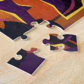 Spooky Ierse Rode Setter Halloween Witch Pumpkin Legpuzzel (Zijkant)